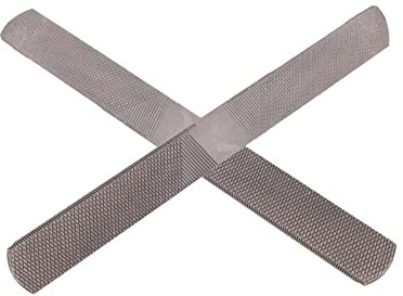 HOHXFYP 2 Unids/Set Escofina de Cabeza Redonda,Escofina de Caballo de Acero Al Carbono T12 Compacta y Port¨¢til,Recortadoras de Pezu?a de Cabra de Doble Cara,para Diferentes Prop¨®sitos