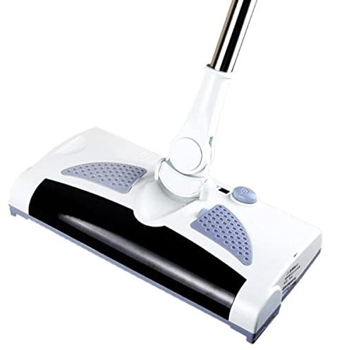 Rechargeable Cordless Sweeper, Lightweight Multi Surface Cleaner Manual Floor and Carpet Sweeper with High Level Pickup Both Forwards