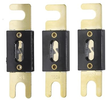 TROIOIUM ANL/AML-Anschraubsicherung/Schmelzeinsatzsicherung/Autosicherung/Flachsicherung 32V 30A 35A 40A 50A 60A 70A 80A 100A 125A 150A 175A- 200A 400A (Size : 50A)