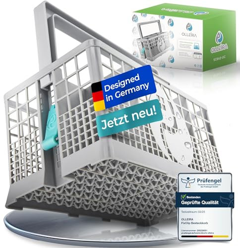 OLLEIRA Panier à couverts pour lave-vaisselle | Bac à couverts | Ajustement universel et stable | Idéal pour votre maison