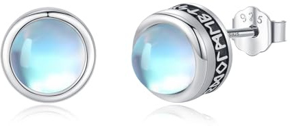 YueYuan Wikinger Runen Ohrstecker 925 Sterling Silber | Nordischer Schmuck für Damen und Herren, Geschenk zu Geburtstag, Weihnachten, Vatertag und Wikingerfans