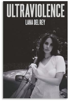 Ockxin Lana Del Rey Poster Singer Music Vintage Album Cover Music Posters for Room Aesthetic Canvas Wall Art Bedroom Decor12x18inch(30x45cm)