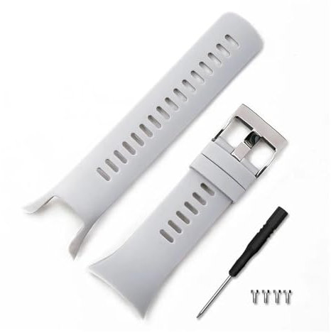AXTGBHL Correa de silicona for hombre, accesorios for reloj aptos for SUUNTO5, aptos for Spartan cool running Trainer, reloj con hebilla for deportes al aire libre con mujer(Gray)