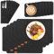 BBWELL Juego de 18 Manteles Individuales Lavables de Fieltro con 6 Individuales Mesa,6 Posavasos y 6 Bolsillos para Cubiertos,Resistente al Calor,Antideslizante y Fácil de Limpiar – Color Antracita