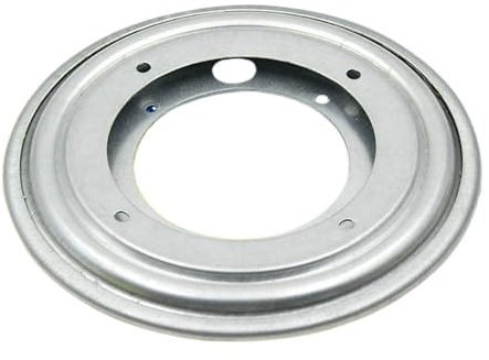 Roterande roterande platta snurrplatta Lazy Susan rund form galvaniserad kraftig, silverfärg, 5,5/8/9/12 tum