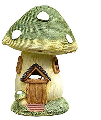 SXXYXH Blumengarten Dekorationen Im Freien, Pilz Garten Dekor, Simulierte Pilz Garten Harz Skulptur Im Freien Garten, Für Veranda Hof Rasen Terrasse Hof Garten Pavillon Im Freien,Grün