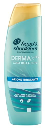 Head & Shoulders DERMAXPRO Anti-Schuppen Shampoo Feuchtigkeitsspendende Wirkung für Trockenhaut, mit Kokosmilch, Aloe Aktiv, Vitamin E, klinisch und dermatologisch getestet, 225 ml