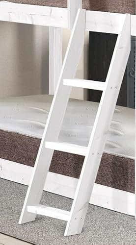 Replacement pine Ladder for Cabin Bed or Mid Sleeper (White)