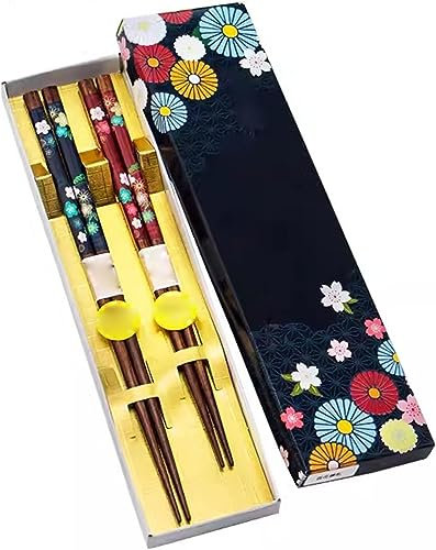 Bacchette, Bacchette bacchette riutilizzabili con spada laser Set di scatole regalo for coppia di bacchette in stile giapponese, bacchette riutilizzabili