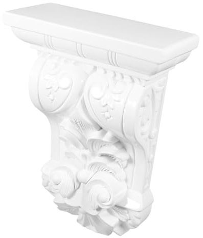 Angoily Ménsulas Decorativas Romanas De Abs De Alta Densidad Certificadas, Resistentes y Ligeras, Para Decoración Del Hogar Interior y Exterior, Autoadhesivas y Listas Para Pintar