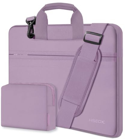 HSEOK Schlanke Laptoptasche 13-14 Zoll Handtasche mit Kleiner Hülle Kompatibel mit MacBook Pro 14 M4/M3/M2/M1 2025-2021,13,3 MacBook Air/Pro, XPS 13/14 Die meisten 13-14 Notebooks