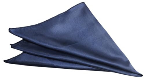 Stoffserviette 12 Stücke Hotel Bankett Dekoration 29X29 cm Polyester Tuch Tischset Stoff Satin Servietten - Dunkelblau