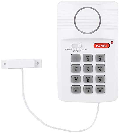 Système d'alarme de Porte, Clavier de sécurité à Domicile avec Bouton de Panique, Système d'alarme de Porte à 3 Paramètres, Clavier de sécurité, Système d'alarme pour Le