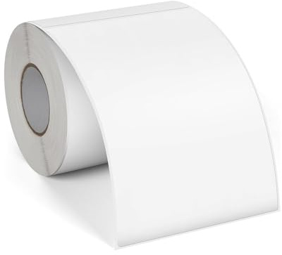 Thermoetiketten 350 Stück Adressaufkleber 4x6 Zoll Wasserfester Etiketten | 100 mm x 150 mm Thermo Versandaufkleber kompatibel mit den meisten Desktop Thermodrucker für DHL, DPD, GLS, UPS