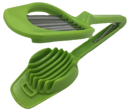 Cortadora De Fresas - Cortador De Huevos Duros - Rebanadora De Mantequilla De Cocina De Acero Inoxidable | Herramienta De Corte De Verduras Multifuncional, Utensilios De Cocina De Huevos Portátiles, V