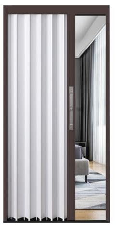 GOCHUSX Falttür Für Den Innenbereich, Faltbare Sichtschutztür, Innenfalttür Für Schränke, Einziehbare Falttür Für Wandschrank, Kleiderschrank, Küche, Fenster(126x150cm(50x61in))