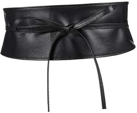 VANZACK Damen Pu Ledergürtel Verstellbarer Wickelgürtel Für Kleider Und Kostüme Eleganter Taillengürtel Mit Feiner Verarbeitung Für Vielseitige Outfits