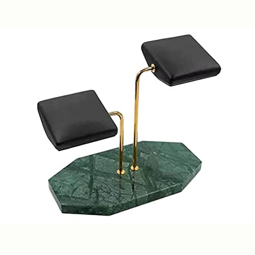 JQQJZLC Juwelierständer Marmor Basis Uhrenhalter Metall Stange Display Requisiten Armband Uhr Display Schmuck Verlangsamen Platzierungsständer (Farbe: D)