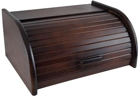PEEWIT Boîte à pain en bois petit noyer 31x26x16cm boîte à pain pain