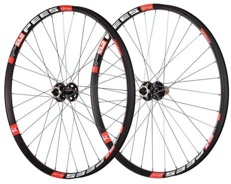 LSRRYD 26/27.5/29 Zoll Mountainbike Laufradsatz Aluminiumfelge Scheibenbremse Enduro-Laufradsatz, Schnellspanner Vorderrad Hinterrad Fahrrad Laufräder 8-12-Gang-Kassette(Black hub,26inch)