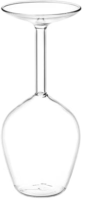 Generico Bicchiere Da Vino Invertito - Bicchieri Vino Rosso Sottosopra,Tazza Moderna 400ml per Bevande Fredde e Calde Ideale per Compleanni Natale e Celebrazioni