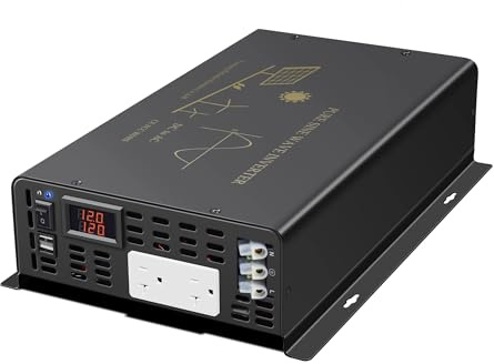 Onduleur Onduleur Solaire 2000 W À Onde Sinusoïdale Port USB 24 V/120 V Batterie Externe Générateur Convertisseur 12 V/48 V CC vers 110 V/220 V/240 V CA Power Inverter(240V,Universal,36V)