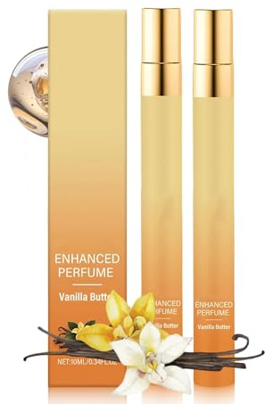 Vanille Parfüm Damen, 2 Stück Vanilla Cream Perfume, Langanhaltend Vanille Parfüm für Haare & Körper, Geeignet Parfümspray für Alltag & Reisen
