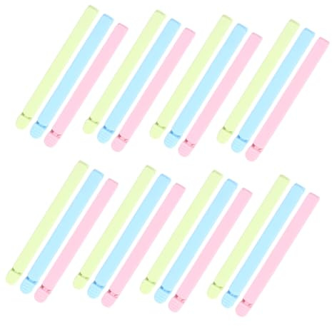 SHINEOFI 30 pezzi Mollette per Alimenti in Plastica Riutilizzabili Clip di Chiusura Ermetica per Sacchetti Snack e Alimentari Sigillanti Large Multicolori per Cucina Organizzata e