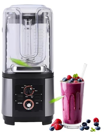 Mixeur 2L 2200W, Blender Cuisine Professionnelle Pour Smoothies, Milkshakes, Glace Pilée Et Jus, Auto-Nettoyant, Haute Vitesse, Polyvalent Pour Café Et Bar