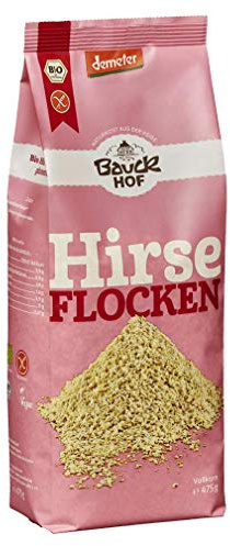 Bauckhof Hirseflocken Vollkorn glutenfrei Demeter (1 x 475 g)