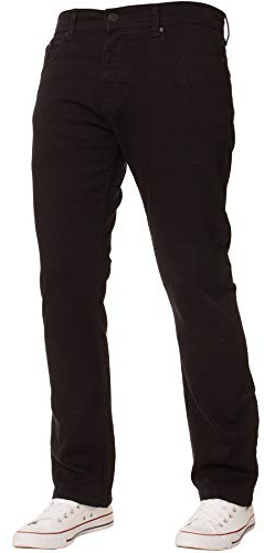 Enzo Jeans Stretch Coupe Droite pour Homme Coupe Droite Grande Taille
