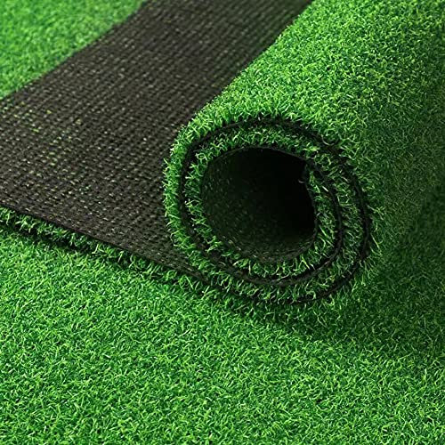 Kunstrasen Teppich Outdoor Meterware 100X2000CM Wetterfest Wasserdurchlaessig Grün 1m Breit Garten Terrasse Balkon- 10mm 1.3Kg/㎡ PP