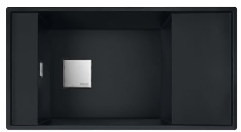 Franke Fresno FSG 611-88 - Fregadero de granito, color negro mate