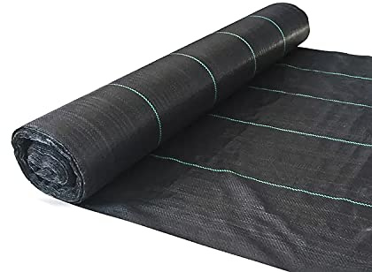 Saturnia Maille anti-mauvaises herbes Rouleau de 1,05 x 10 m Grammage 110 gr/m2 Maille anti-mauvaises herbes, maille géotextile Jardin, tissu anti-herbes Jardin,