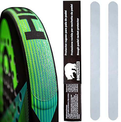 Schutzrahmen für Padel, transparent, raue Oberfläche, 2 Stück, hochwertiger Schlägerschutz