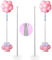 YALLOVE Kit de soporte para globos de metal resistente, 2 m de altura ajustable y repetible, soporte para torre de globos para eventos interiores y exteriores y fiestas, fácil de montar y desmontar,