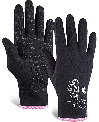 TrailHeads Womens Touchscreen Running Gloves - Accessories for Women Winter - Hiking, Biking, Sports