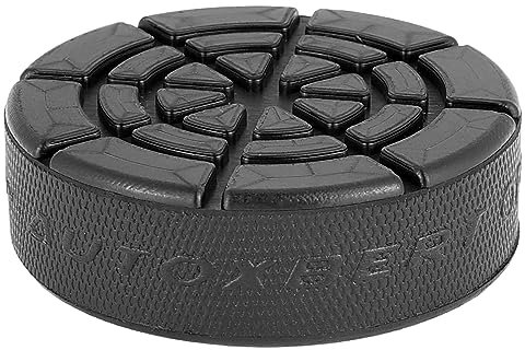 Car Bottle Jack Rubber Pad Protector Jacking Lifting Tool Pinch Weld Adapter Side Disk 25mm Hole For Most 3-4 Ton Hydraulic Jacks