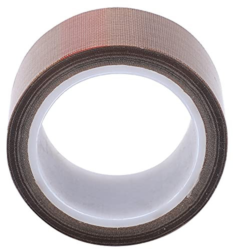 ZAWELIYO PTFE-Band, Hochtemperatur-Isolierrolle, 10 M, mit Selbstklebender Rückseite, für Vakuumiermaschinen (Dicke 0,13 * Breite 25 mm * Länge 10 m)