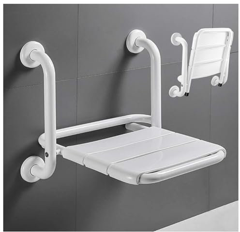 Duschsitz Duschhocker Wandmontierter Klappbarer Duschsitz Aufhängung Badewannensitz Duschhocker Mit Armlehnen Dusche Sitzgelegenheit Stuhl Für Schwangere, Senioren, Behindert