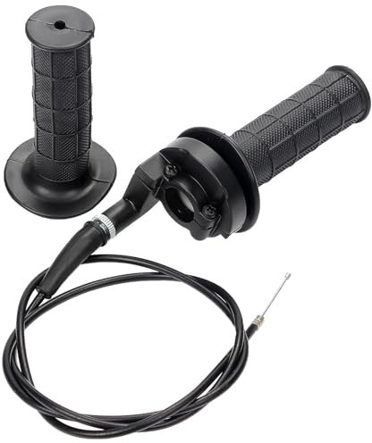ANBOO Schnellgasgriff 22 mm–CNC Aluminium Schnell-Twister Gasgriff mit Gaszug, Kompatibel mit Simson S50| S51| S70| S53| S83| SR50| SR80, Pocket Bike, Dirt Bike, Offroad-Motorräder, Minibike & Pitbike
