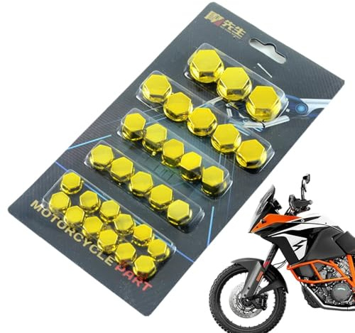 Coprivite per motocicletta - Cappucci per bulloni per motocicletta, Coprivite per motocicletta in 5 colori | 30 pezzi/set copri bulloni per dadi, protezioni per viti per bici, copri bulloni per dadi m