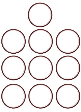GYZOUKA Cinta Adhesiva Aislante de Alta Temperatura, Juego de Cinta Adhesiva de Excelente Adhesividad, Color té, 10 Uds. (10mm)