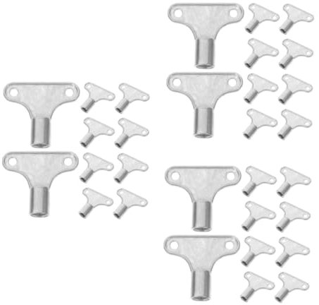 Lurrose 30pcs Radiator Bleed Key Air Vent Keys for Radiator Supplies Metal Plumbing Bleeding Tools for Heater and Faucet Valves