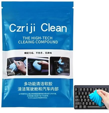 Cushangty Car Slime Cleaner Dust Cleaning Gel - Car Accessories Interior | Deep Reusable Soft Tool Gel Wipes for Auto Gadgets Supplies Keyboard Vent Dashboard Vehicle Interior Cleaning Supplies