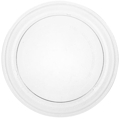 STOBAZA Placa Giratoria De Vidrio Para Microondas 25,5 Cm Plana Resistente Al Calor Reemplazo Para Horno Microondas Accesorios De Repuesto Uso Doméstico