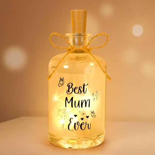 Mothers Day Gifts for Mum,LED Bottle Lights,Mum Birthday Gifts for Stepmum | Mothers Day Presents for Stepmum Wife Grandma from Daughter Son on Christmas