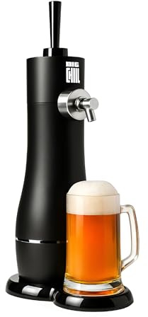 Draft Beer Machine for Home – Ultrasonic Frothing Beer Dispenser – Portable Battery Powered Beer Tap with Lever Operation for Authentic Bar Style Experience