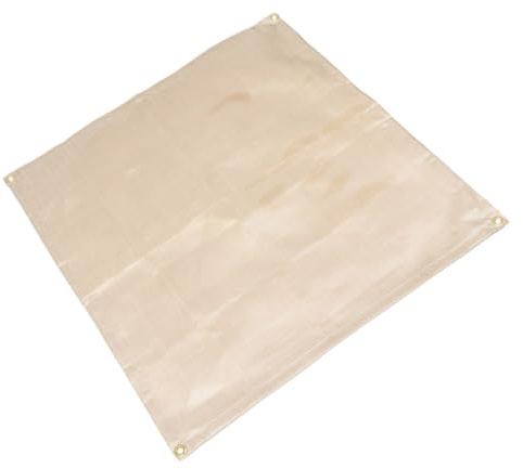 ifundom Feuerlöschdecke Glasfaser 87x67cm Outdoor Camping Grillunterlage Feuerfest Hitzebeständig Faltbar Brandschutzdecke