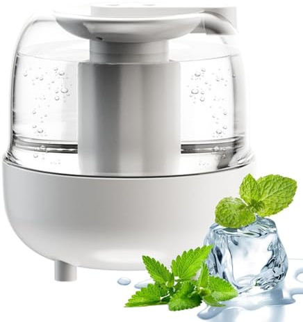 Humidificador inalámbrico – 4 l 195 x 180 mm 25 W, doble salida de niebla, luz nocturna silenciosa | dormitorio de viaje casa oficina vivero ambiente aceites esenciales aroma difusor aire Hydrata